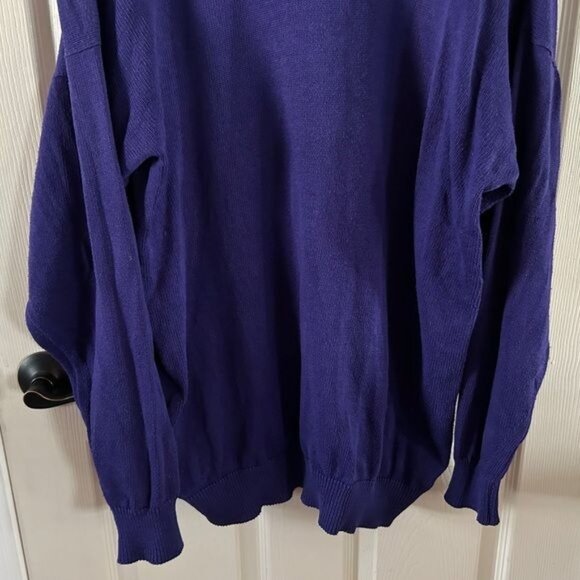 Titleist Collection Made in Scotland Purple Vintage Sweater Sz Large - Picture 11 of 13